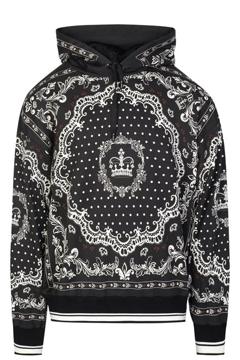 dolce gabbana grey cashmere hoodie|dolce and gabbana crown hoodie.